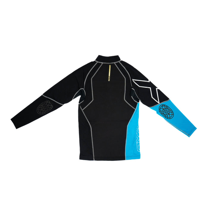 Long Sleeve Therma Compression Top Black/Blue - Mens